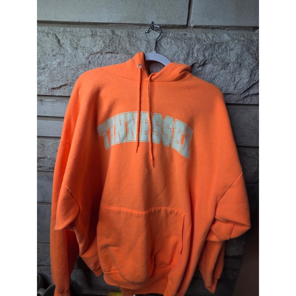 Tennessee Volunteers Hoodie Mens 2XL‎ Orange Graphic Pullover Sweatshirt NCAA